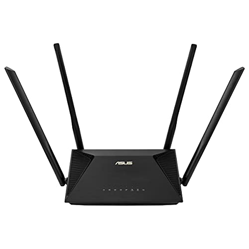 ASUS RT-AX53U - Router AX1800 Wi-Fi 6 de doble banda (802.11ax, con soporte MU-MIMO y OFDMA y seguridad de red AiProtection Classic con tecnología Trend Micro) negro