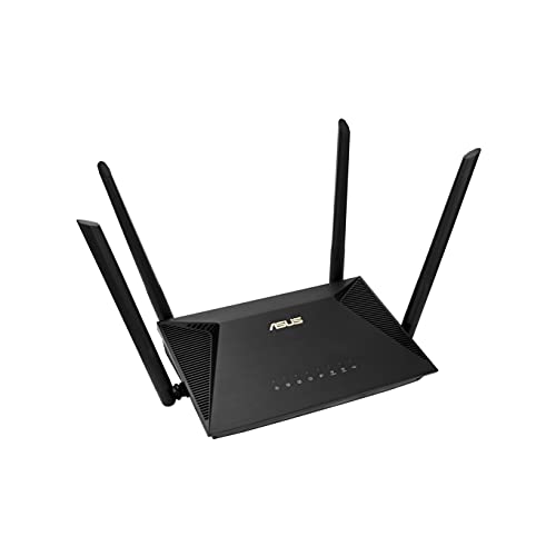 ASUS RT-AX53U - Router AX1800 Wi-Fi 6 de doble banda (802.11ax, con soporte MU-MIMO y OFDMA y seguridad de red AiProtection Classic con tecnología Trend Micro) negro