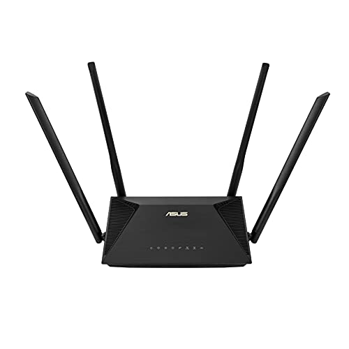 ASUS RT-AX53U - Router AX1800 Wi-Fi 6 de doble banda (802.11ax, con soporte MU-MIMO y OFDMA y seguridad de red AiProtection Classic con tecnología Trend Micro) negro
