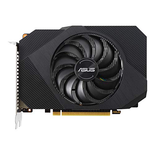ASUS Tarjeta gráfica de Gaming Phoenix NVIDIA GeForce GTX 1650 (PCIe 3.0, 4GB GDDR6, HDMI, DisplayPort, DVI-D, 1 Conector de 6 contactos, Ventilador Axial-Tech, Rodamientos de Bolas Dobles)