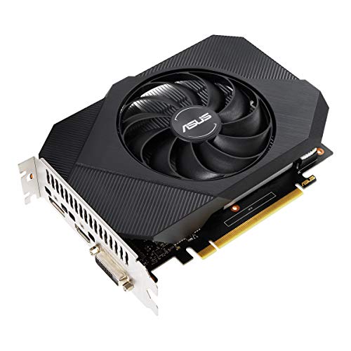 ASUS Tarjeta gráfica de Gaming Phoenix NVIDIA GeForce GTX 1650 (PCIe 3.0, 4GB GDDR6, HDMI, DisplayPort, DVI-D, 1 Conector de 6 contactos, Ventilador Axial-Tech, Rodamientos de Bolas Dobles)