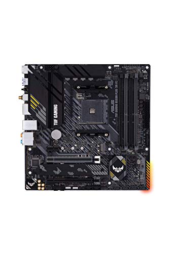 ASUS TUF GAMING B550M-PLUS (WI-FI) - Placa Base Gaming mATX AMD AM4 con VRM de 10 fases, PCIe 4.0, dual M.2, WiFi 6, 2,5Gb LAN, USB 3.2 Gen 2, Realtek S1200, BIOS flashback e iluminación RGB Aura Sync