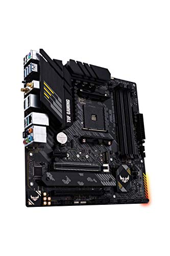 ASUS TUF GAMING B550M-PLUS (WI-FI) - Placa Base Gaming mATX AMD AM4 con VRM de 10 fases, PCIe 4.0, dual M.2, WiFi 6, 2,5Gb LAN, USB 3.2 Gen 2, Realtek S1200, BIOS flashback e iluminación RGB Aura Sync