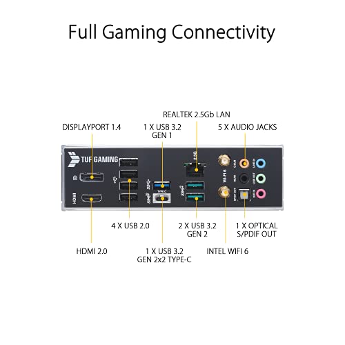 ASUS TUF Gaming H570-PRO WiFi - Placa Base ATX (Intel H570 LGA 1200 con VRM de 8 +1 Fases DrMOS, PCIe 4.0, Tres Ranuras M.2, WiFi 6, 2.5 GB Ethernet, USB 3.2 Gen. 2x2 de Tipo C)