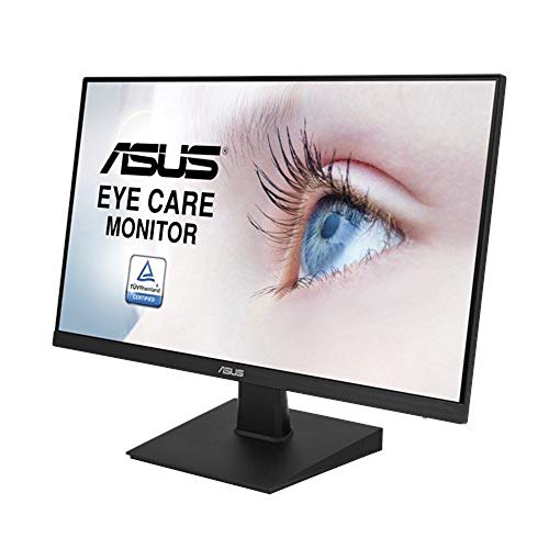 Asus VA24EHE - Pantalla para Ordenador (23 Pulgadas, FHD, Panel IPS 16: 9-75 Hz, 1920 x 1080-250 CD/M2, HDMI, DVI y VGA, Adaptable, tecnología Eye Care