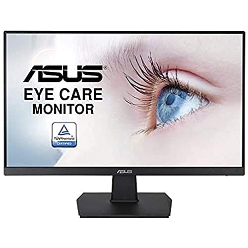 Asus VA24EHE - Pantalla para Ordenador (23 Pulgadas, FHD, Panel IPS 16: 9-75 Hz, 1920 x 1080-250 CD/M2, HDMI, DVI y VGA, Adaptable, tecnología Eye Care