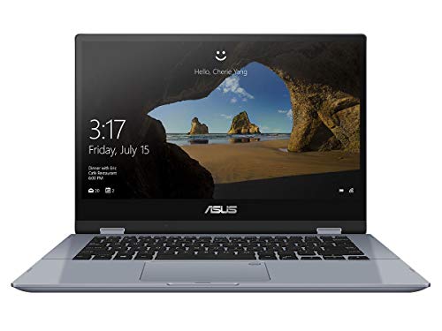 ASUS VivoBook Flip TP412FA-EC649T - Portátil 14" FullHD (Intel Core i3-10110U, 8GB RAM, 256GB SSD, UHD Graphics, Windows 10 Home) Azul Galaxia - Teclado QWERTY español