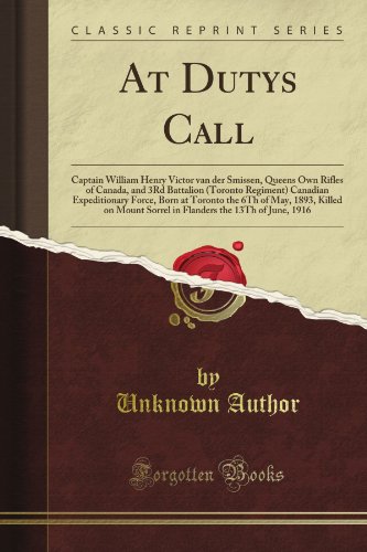 At Duty's Call (Classic Reprint)