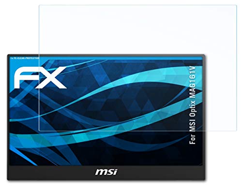 atFoliX Lámina Protectora de Pantalla Compatible con MSI Optix MAG161V Película Protectora, Ultra Transparente FX Lámina Protectora