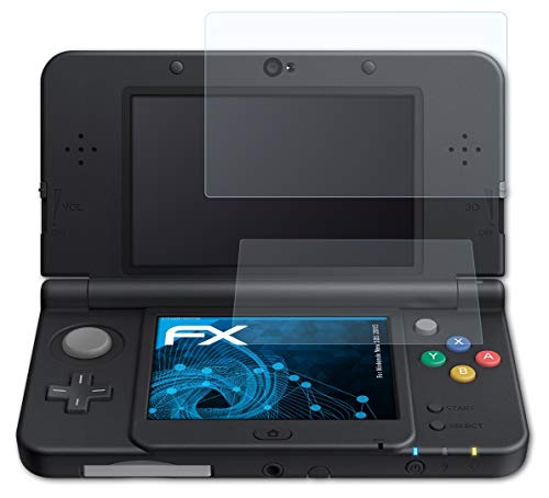 atFoliX Lámina Protectora de Pantalla compatible con Nintendo New 3DS 2015 Película Protectora, ultra transparente FX Lámina Protectora (Set de 3)
