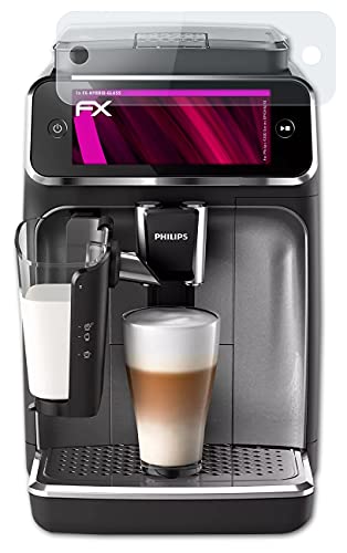 atFoliX Lámina Protectora de plástico Cristal Compatible con Philips 4300 Series EP4346/70 Película Vidrio, 9H Hybrid-Glass FX Protector Pantalla Vidrio Templado de plástico