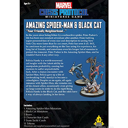 Atomic Mass Games Crisis Protocol Amazing Spider-Man & Black Cat EN, CP37EN
