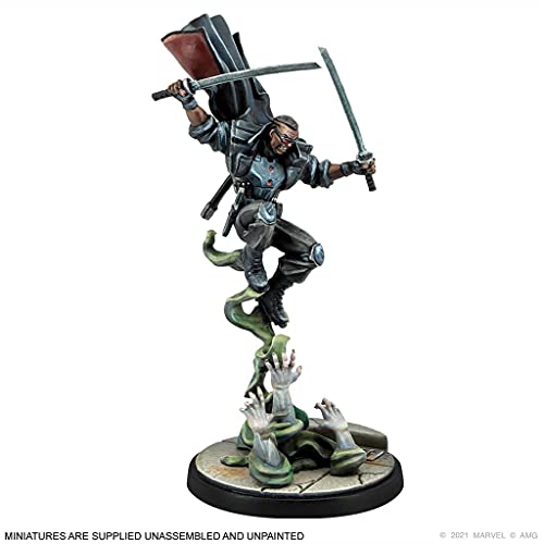 Atomic Mass Games - Crisis Protocol Blade & Moon Knight EN, Juego de Miniaturas en Inglés (CP48EN)