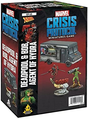 Atomic Mass Games-Crisis Protocol Deadpool & Bob EN, Color, Character Packs (FFGCP45)
