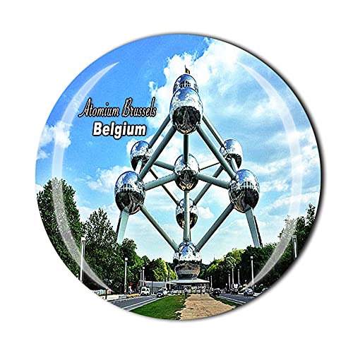 Atomium Bruselas Bélgica Imán de nevera Crystal Tourist Souvenir Gift Collection Refrigerator Magnetic Sticker