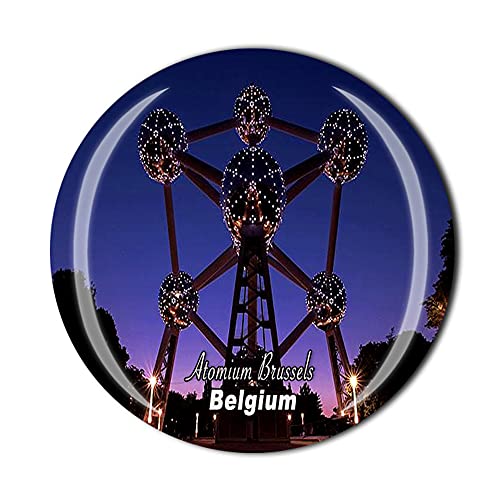 Atomium Bruselas Bélgica Imán de nevera Crystal Tourist Souvenir Gift Collection Refrigerator Magnetic Sticker