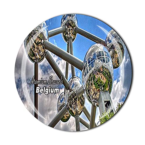 Atomium Bruselas Bélgica Imán de nevera Crystal Tourist Souvenir Gift Collection Refrigerator Magnetic Sticker