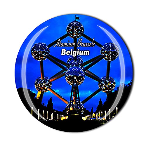 Atomium Bruselas Bélgica Imán de nevera Crystal Tourist Souvenir Gift Collection Refrigerator Magnetic Sticker