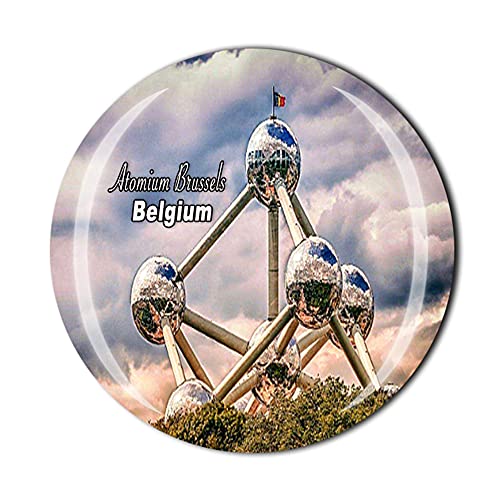 Atomium Bruselas Bélgica Imán de nevera Crystal Tourist Souvenir Gift Collection Refrigerator Magnetic Sticker