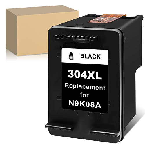ATOPolyjet Remanufactured for HP 304 XL 304XL Cartucho de Tinta 1 Pack para Envy 5020 5030 5032 5050 5055 Deskjet 2630 2620 3720 3730 3733 2622 2634 2652 AMP 100 130 120 125 (1 Negro)