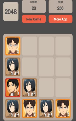 Attack on Titan Game Free - 2048 for kindle 1010