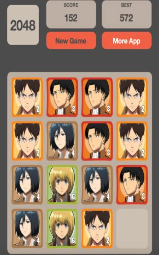 Attack on Titan Game Free - 2048 for kindle 1010