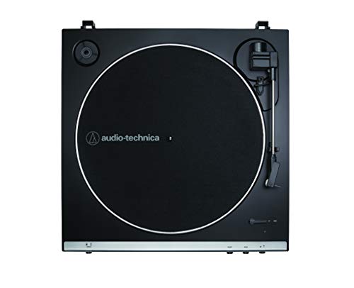 Audio-Technica AT-LP60XUSB- Tocadiscos automático estéreo de tracción por correa (analógico y usb), Negro (Gunmetal)