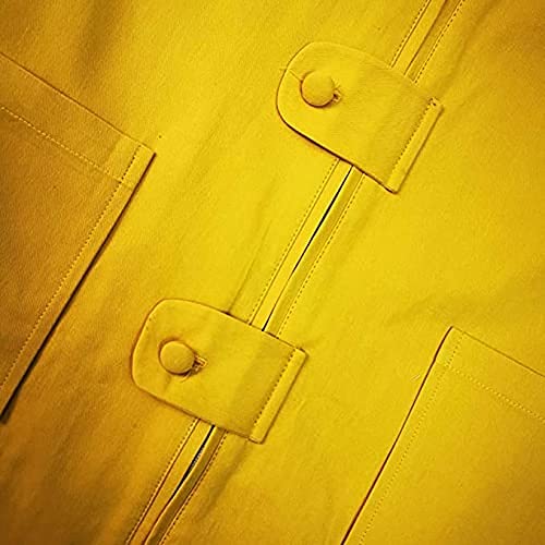 AudMsier Little Nightmare Personaje Del Juego Little Six Cosplay Sudadera Con Capucha Abrigo Amarillo Chaqueta Capa Uniforme de Halloween Adulto (XL)