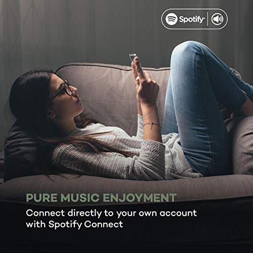 auna iTuner 320 ME - sintonizador Digital HiFi con Bluetooth y WiFi, Spotify Connect, Internet-, sintonizador Dab+ y FM con conexión a Internet, DLNA & UPnP, USB, Reproductor de Red, Negro