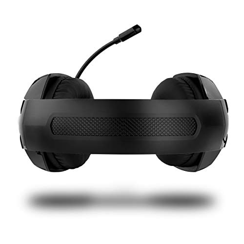 Auricular Gaming KROM KAYN -NXKROMKAYN - Sonido Stereo, Altavoces 50mm, Diadema Ajustable, Micro Flexible, Jack 3.5 mm, Compatible Nintendo Switch, PS4,PS5, PC, Color Negro,rojo