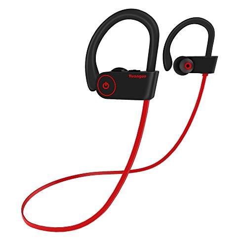 Auriculares Bluetooth 4.2 Inalambricos Yuanguo Cascos Deportivos In Ear Sonido Estéreo con Micrófono y Cancelación de Ruido CVC 6.0 &Tecnología APTX Impermeable IPX7 para Correr Andar en Bicicleta