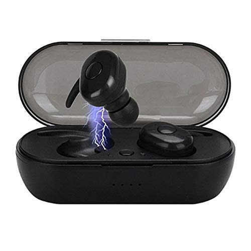 Auriculares Bluetooth, Auriculares Inalámbricos Bluetooth 5.0, IPX8 Impermeable, Graves Profundos Sonido Estéreo, 3500 mAh Caja de Carga, HD Micrófono, Control Tactil, para iOS y Android