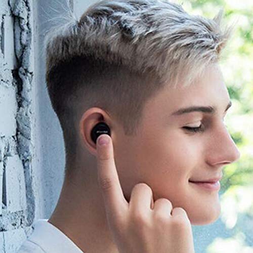 Auriculares Bluetooth, Auriculares Inalámbricos Bluetooth 5.0, IPX8 Impermeable, Graves Profundos Sonido Estéreo, 3500 mAh Caja de Carga, HD Micrófono, Control Tactil, para iOS y Android
