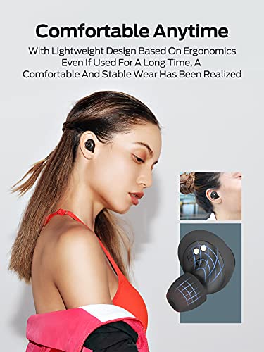 Auriculares Bluetooth inalámbricos Monster Achieve 100, auriculares inalámbricos estéreo Hi-Fi, graves profundos, reproducción 25H, Bluetooth 5.0, IPX5, ajuste cómodo, carga USC-C