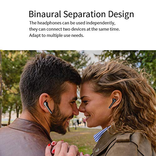Auriculares inalámbricos Bluetooth 5.0 Binaurales Invisibles Auriculares HiFi Auriculares Estéreo Mini Auriculares Deportivos Populares Para Teléfono Móvil Videojuego, Con Caja de Carga y Micrófono