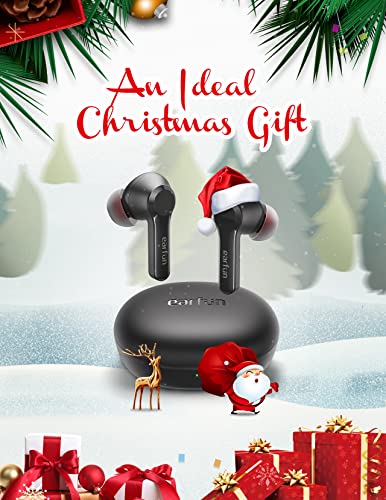 Auriculares inalámbricos, EarFun Air Pro 2 Hybrid Active Noise Cancelling, Bluetooth 5.2 con 6 mic,detección en la oreja, modo ambiente, carga inalámbrica,tiempo de reproducción 34H,control de volumen
