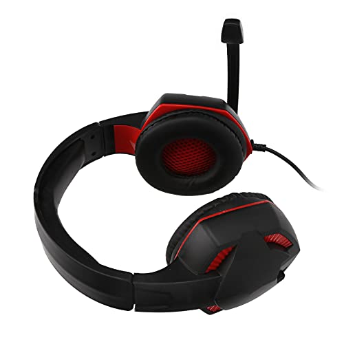 Auriculares para juegos con cable G302, Auriculares estéreo livianos para competencia Auriculares con cable para colocar sobre las orejas Auriculares para juegos de PC para computadora PS 4 Plug and p