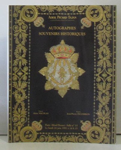 Autographes souvenirs historiques lundi 24 juin 1991