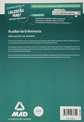 Auxiliar de Enfermería del Servicio Andaluz de Salud. Simulacros de examen