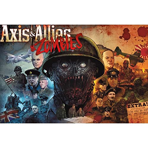 Avalon Hill / Wizards of the Coast: Axis & Allies and Zombies - Juego de Mesa, Multicolor (en inglés) (C50100000)
