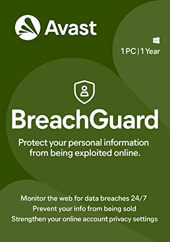 Avast Breach Guard 2022, 1 PC 1 Year, Privacy+Data Protection [Windows] [Licence]