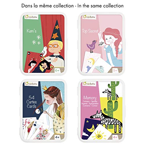 Avenue Mandarine - Jeu de 47 Cartes Emotwins - Jeu d'Association - Pour 2 à 4 joueurs - Reconnaissance des Visages et Émotions Associées - A Partir de 5 Ans - CO151C