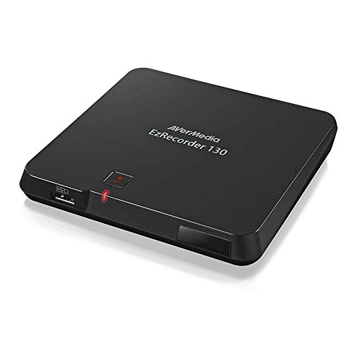 AVerMedia ER130 EzRecorder 130 - Capturadora de vídeo HD, PVR, DVR, grabación programada, compatible con MP4 (H.264 / AAC), ligero y portátil, sistema de configuración fácil de usar