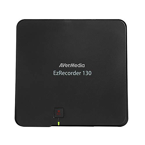 AVerMedia ER130 EzRecorder 130 - Capturadora de vídeo HD, PVR, DVR, grabación programada, compatible con MP4 (H.264 / AAC), ligero y portátil, sistema de configuración fácil de usar