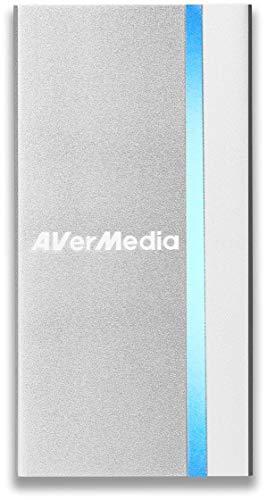 AVerMedia ExtremeCap UVC BU110, tarjeta de captura HDMI a USB 3.0, grabar, transmitir y convertir video Full HD sin comprimir a 1080p60, sin controlador, compatible con Windows, Mac y Linux OS