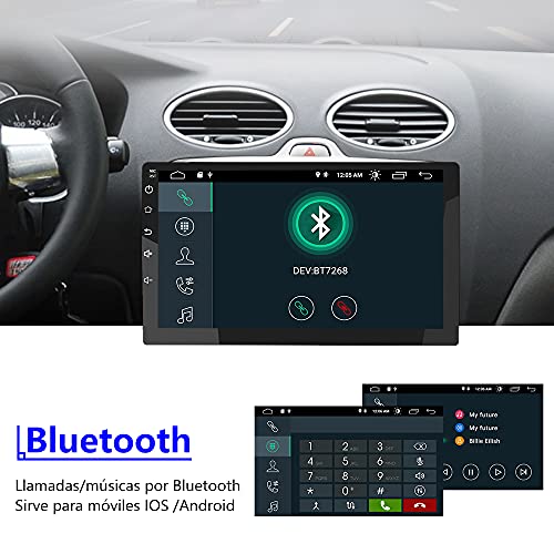 AWESAFE Android 10.0 [2GB+32GB] Radio Pantalla para Ford Focus Mk2 2004-2011 con 9 Pulgadas Pantalla Táctil para Coche, Autoradio con Bluetooth/GPS/FM/WiFi/USB/RCA, Apoyo Mandos Volante, Aparcamiento