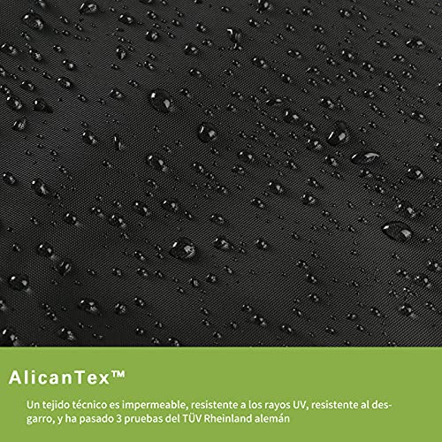 AWNIC Funda Mesa Exterior Impermeable Redonda Funda de la bañera Caliente para el Lay Z SPA Jardín Funda Muebles Patio Terraza Funda para SPA Oxford Resistente Ø250X71cm