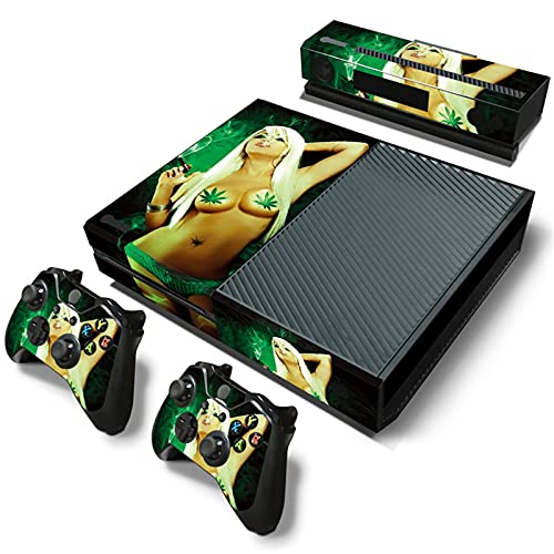 AXDNH para Xbox One Juegos Completos Sexy Queens Skin, Decal, PVC Sticker, Faceplate - Consola Y 2 Controladores + Kinect 2.0 - Funda Protectora New Xbox One,0042