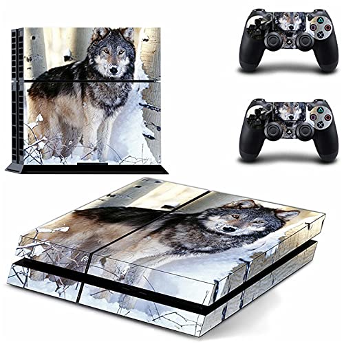 AXDNH Skin para PS4, Calcomanía con Patrón De Águila De Caza para Consola PS4 Y 2 Controladores Skin Sticker, PS4 Gamepad Skin Accessories - Resistente A Los Arañazos, Sin Burbujas,0063