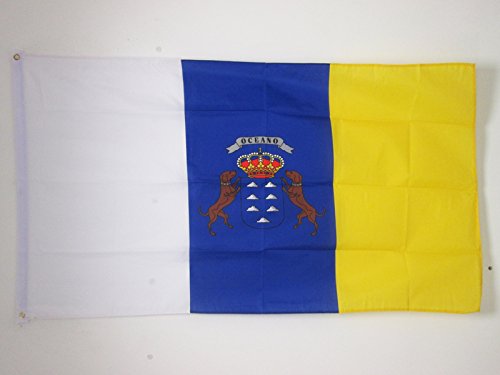 AZ FLAG Bandera de CANARIAS 90x60cm - Bandera Canaria 60 x 90 cm